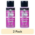 thumbnail image 1 of (2 pack) FolkArt Extreme Glitter Acrylic Craft Paint, Glitter Finish, Fuchsia, 2 fl oz, 1 of 8