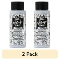 (2 pack) FolkArt Glitterific Pop Acrylic Craft Paint, Silver Lining, 2 fl oz