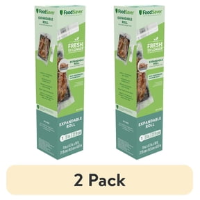 (2 pack) FoodSaver Expandable 11 in. Vacuum Seal Roll, 11" x 16', 1-Pack
