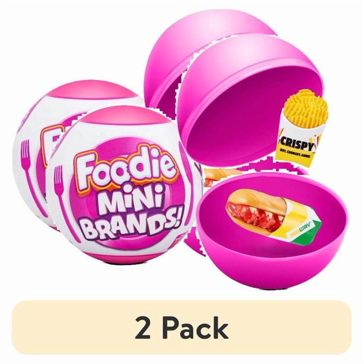 (2 pack) Foodie Mini Brands Mystery Capsule Miniature Brands Collectible Toy by ZURU