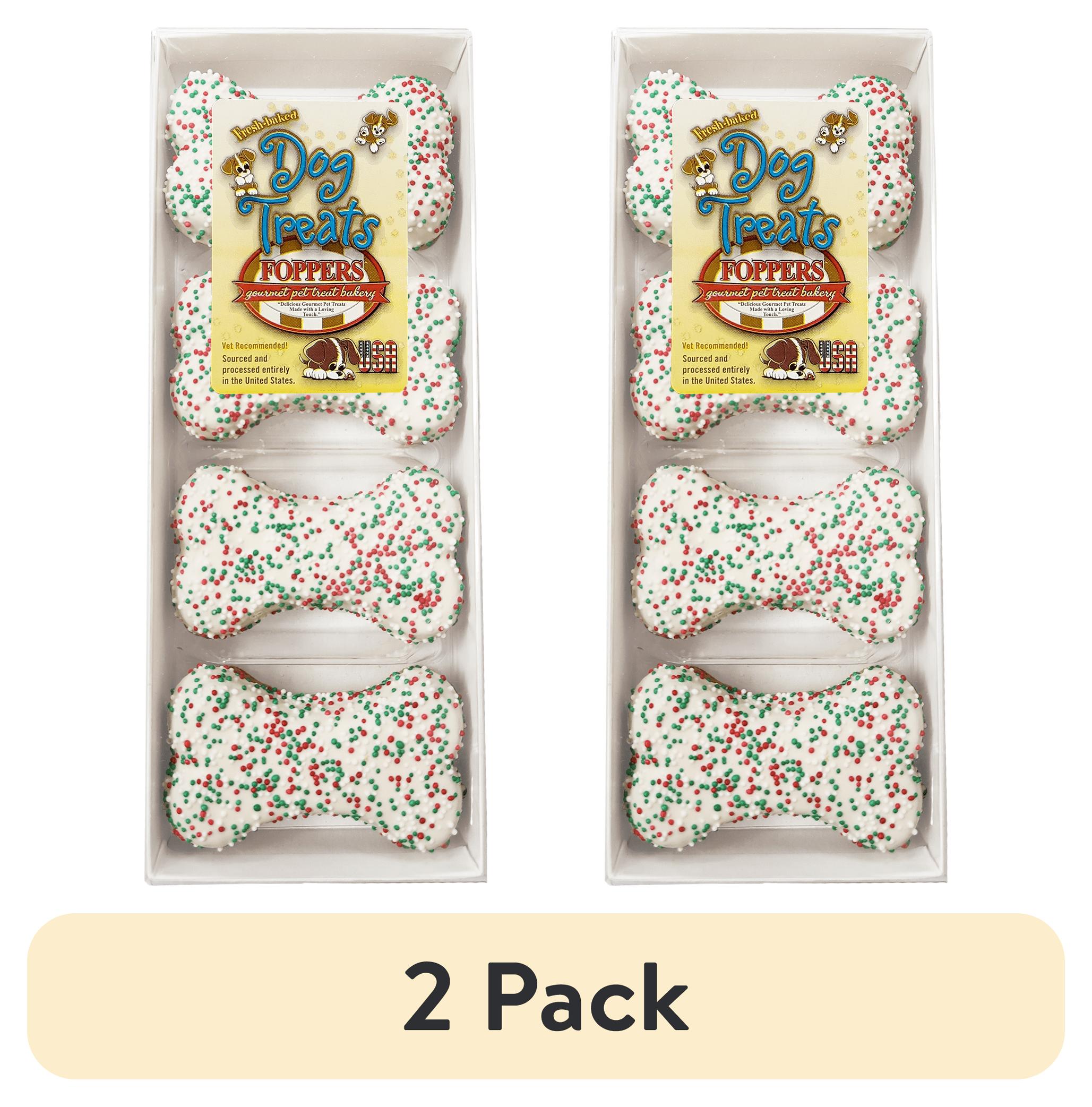 (2 pack) Foppers Gourmet Bakery Holiday Bones, 8 Pack