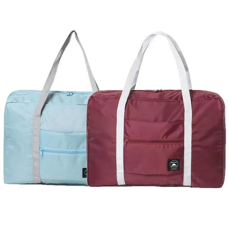 Waterproof Foldable Travel Duffel Bag Tote Carry on Luggage Sport Duffle Bag Navy Black