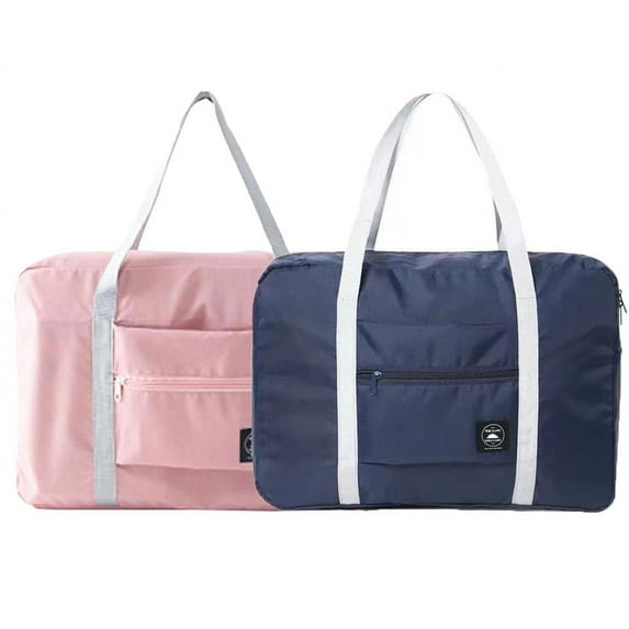 2 pack For Spirit Airlines Personal Item Bag 18x14x8 Foldable Travel Duffel Bag Tote Carry on Luggage Duffle Overnight for Women and Men