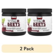 2 pack Force Factor Total Beets, Organic Beet Root Powder Beetroot Supplement for Heart Health, Blood Pressure & Nitric Oxide, Pomegranate Berry, 30 Servings
