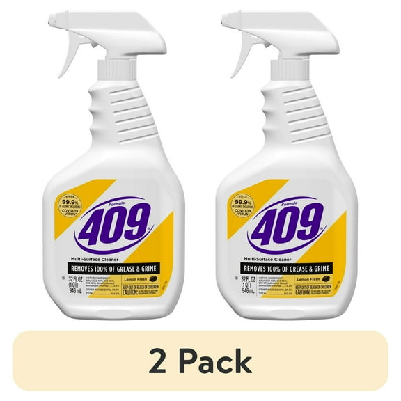 (2 pack) Formula 409 Multi-Surface Cleaner Spray, Lemon Fresh, 32 fl oz