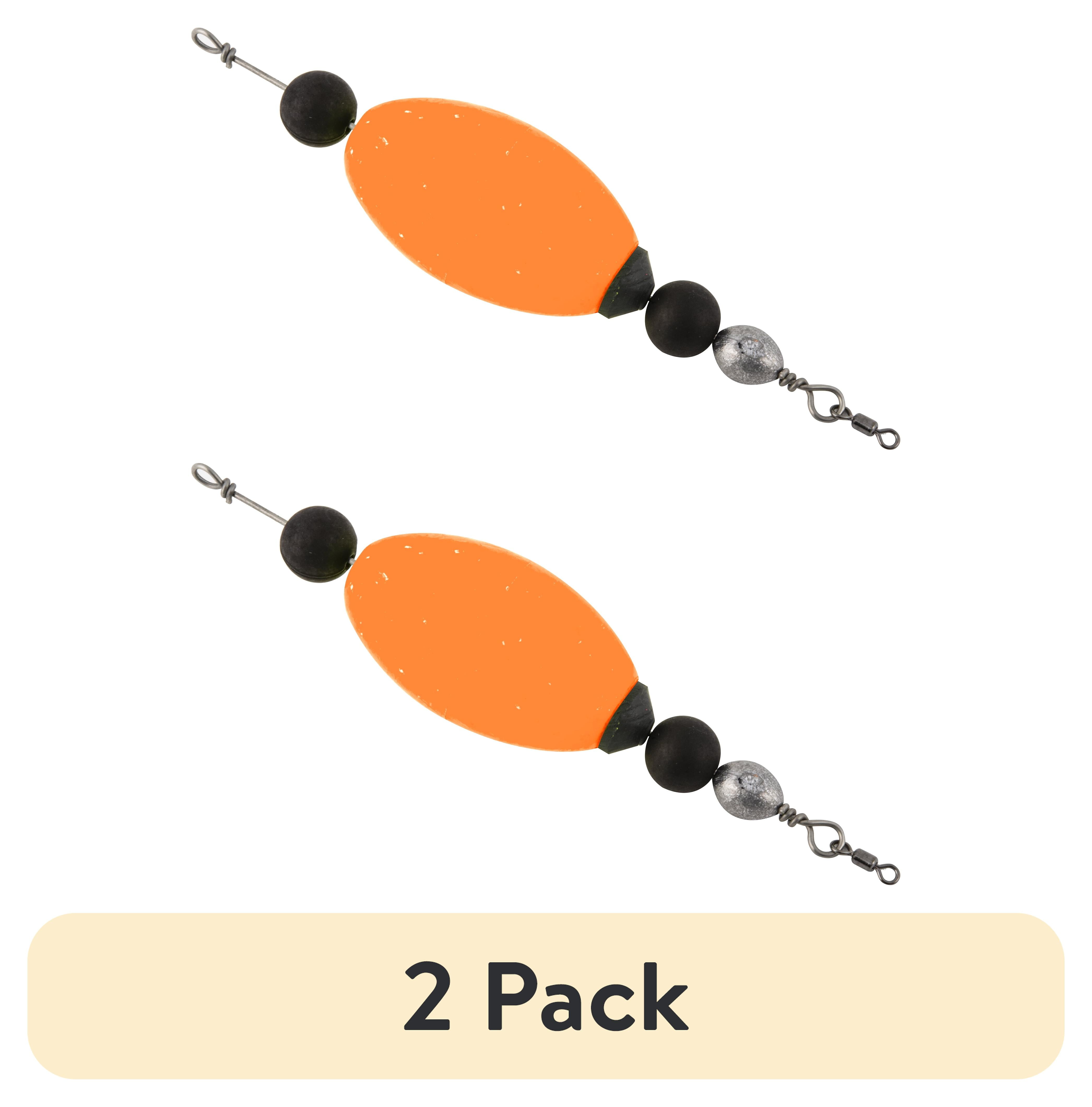 (2 pack) Four Horsemen Tackle 3" Orange Oval Popping Cork