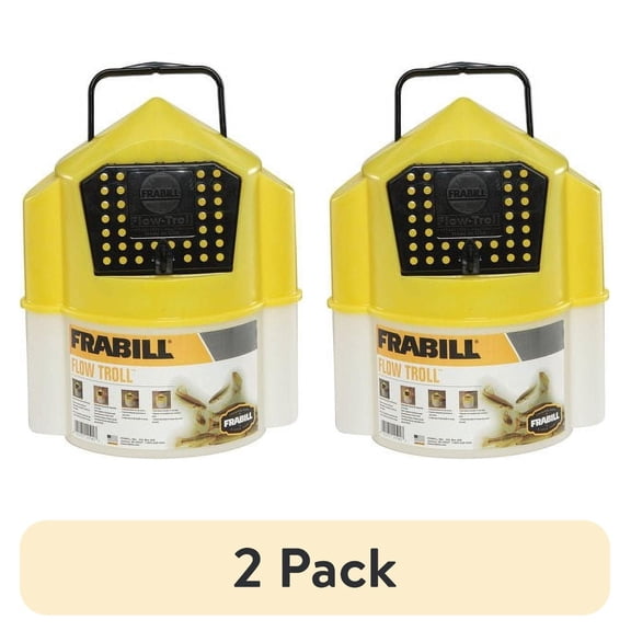 (2 pack) Frabill Flow Troll Minnow Bucket, 6-qt