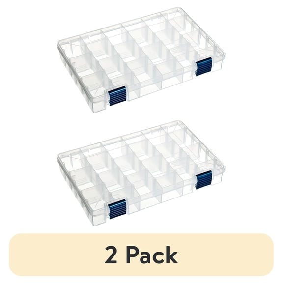 (2 pack) Plano ProLatch® 3600® StowAway®, 3600-size, Utility Boxes, Clear