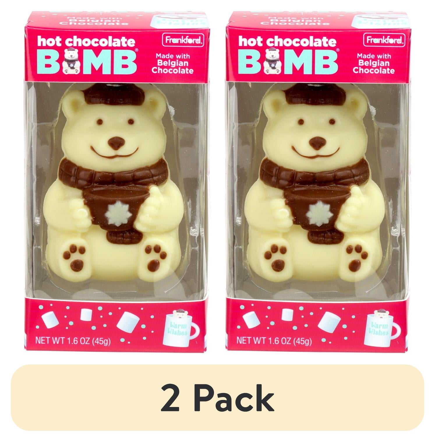 (2 pack) Frankford Holiday Original Milk Chocolate Bomb, Polar Bear 1.6oz