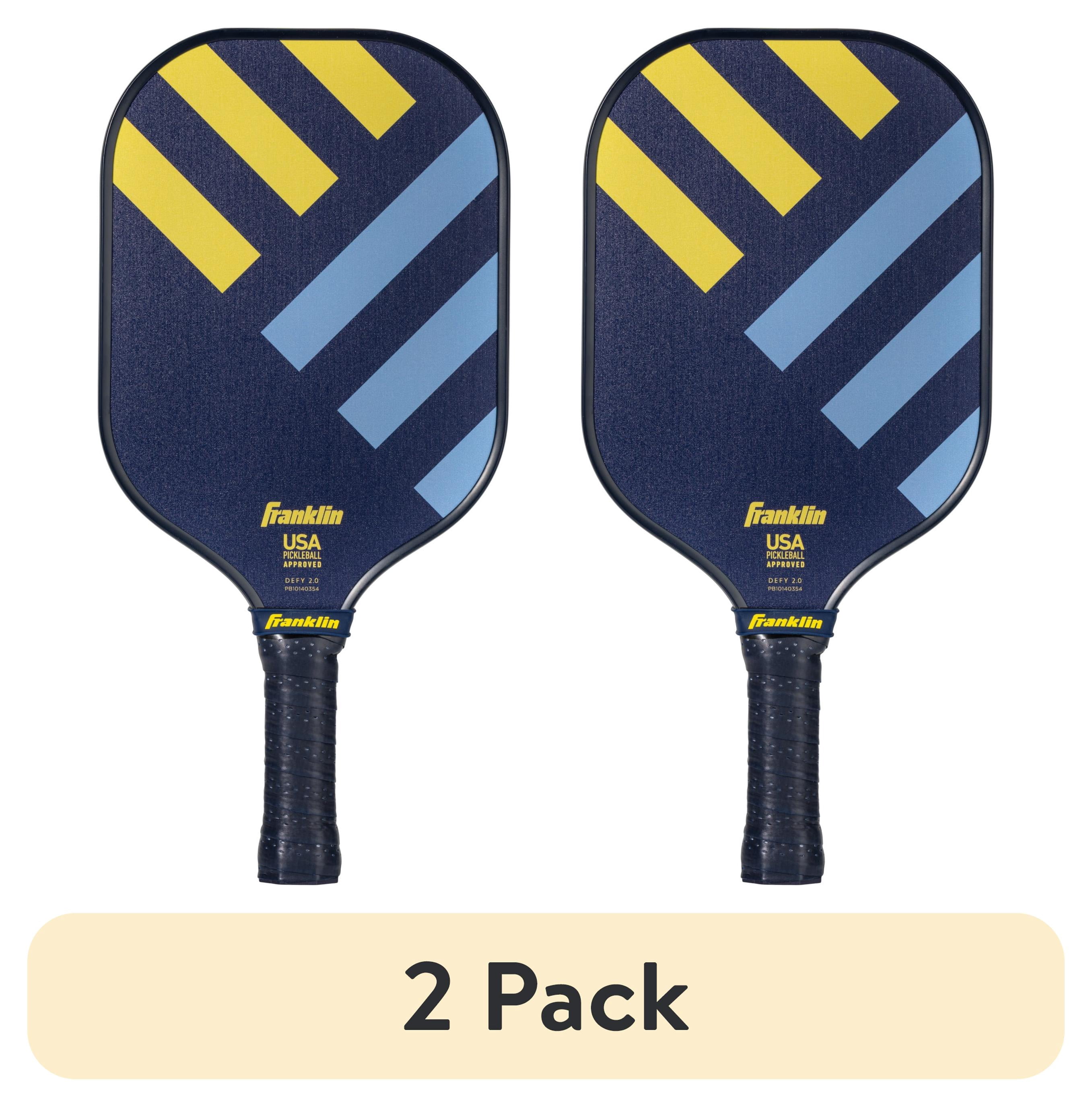 (2 pack) Franklin Sports Pickleball Paddle - DEFY - Textured Fiberglass Surface - Polypropylene Core - DEFY - Official USA Pickleball (USAP) Approved