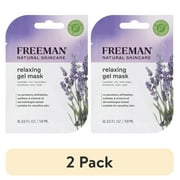 (2 pack) Freeman Natural Skincare Soothing Lavender & Essential Oil Gel Leave on Facial Mask