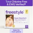 thumbnail image 1 of (2 pack) Freestyle Total Chlorine Free 14x Better Absorption Hypoallergenic EWG Verified® Baby Diapers, Size 2 (9-18 lbs), 56 Count, 1 of 42