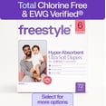thumbnail image 1 of (2 pack) Freestyle Total Chlorine Free 14x Better Absorption Hypoallergenic EWG Verified® Baby Diapers, Size 6 (34-44 lbs), 36 Count, 1 of 42