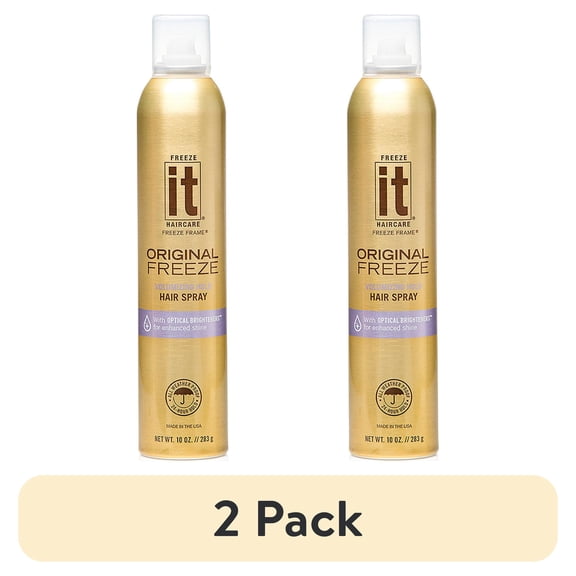 (2 pack) Freeze It UV Protection Volumizing Nourishing Freeze Frame Hair Spray, 10 oz