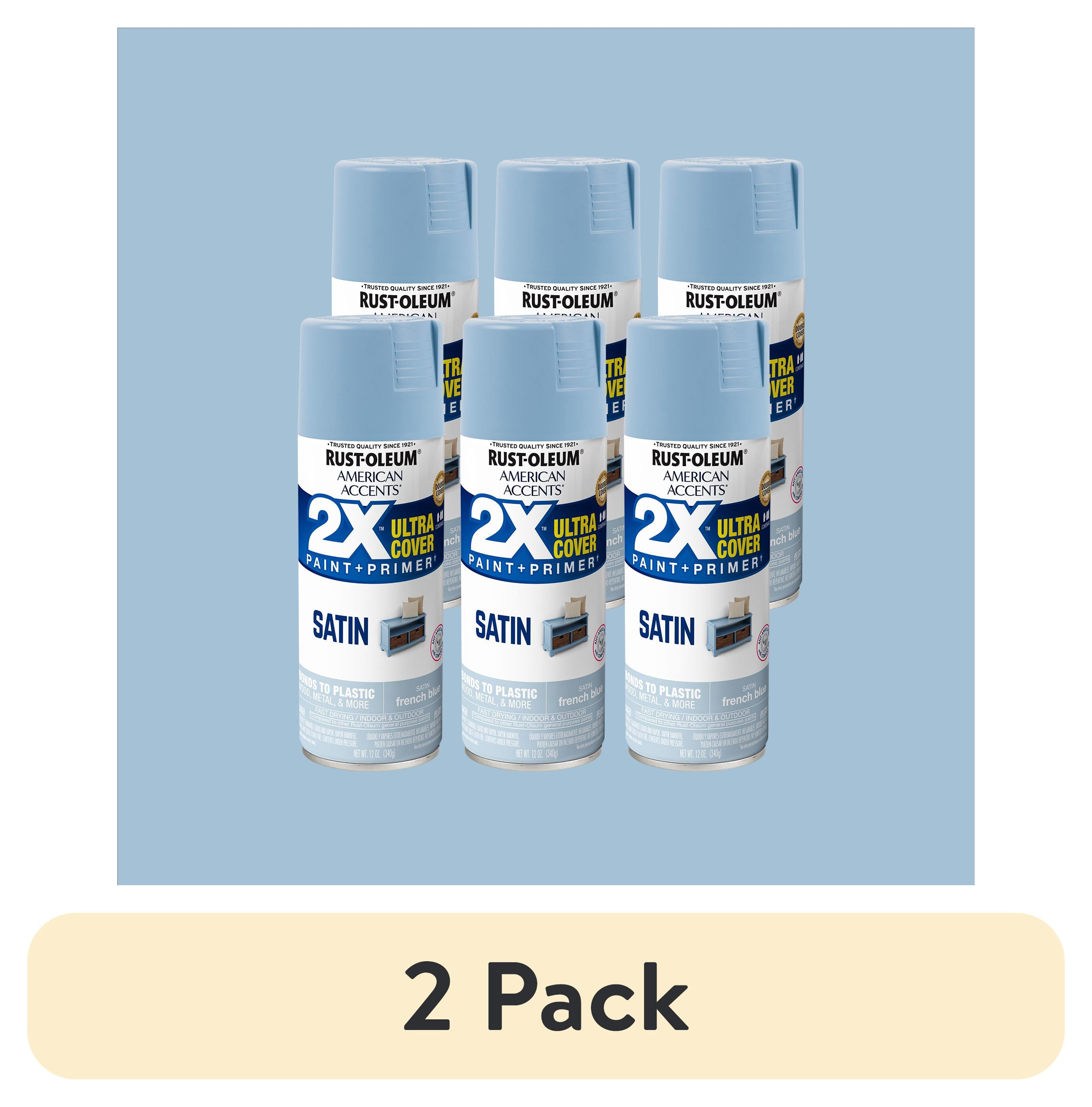 2 pack) 6 Pack, French Blue Rust-Oleum American Accents 2X Ultra