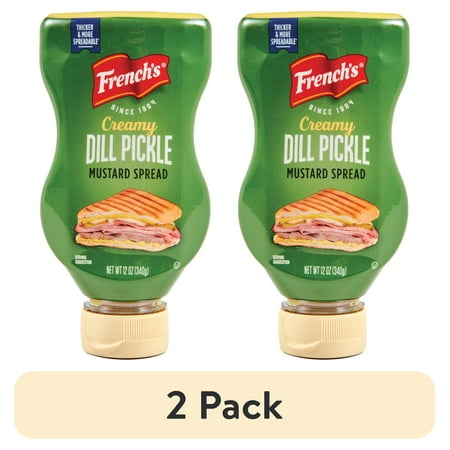 (2 pack) French's Creamy Dill Pickle Mustard, 12.0 oz