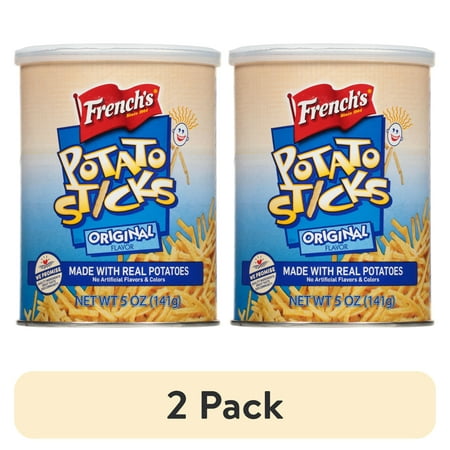(2 pack) French's Kosher Original Potato Sticks, 5.0 oz Can