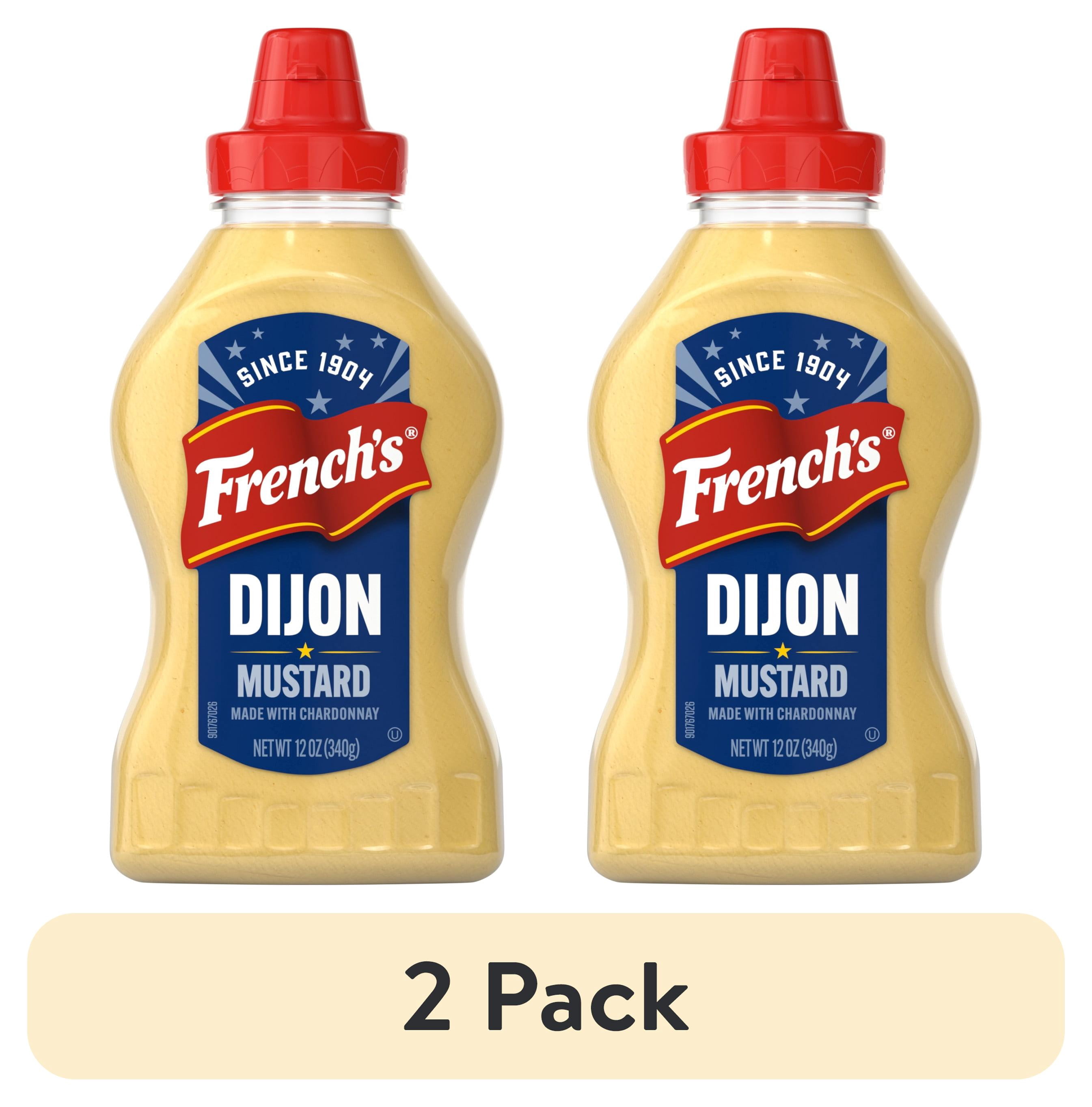 (2 pack) French's Kosher Chardonnay Dijon Mustard Squeeze Bottle, 12.0 oz Bottle