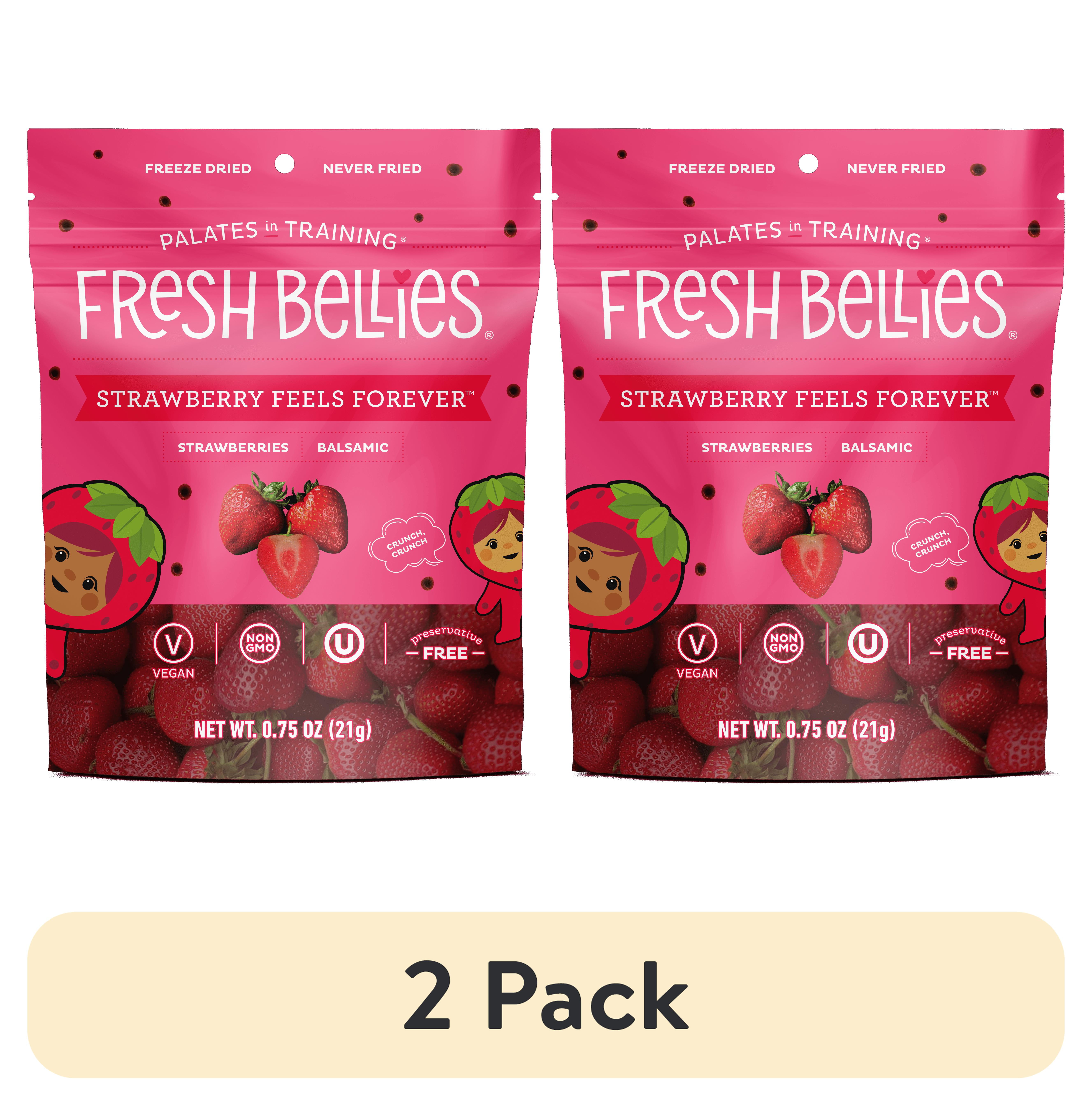 (2 pack) Fresh Bellies Toddler Treat, Strawberry Feels Forever, 0.75oz.