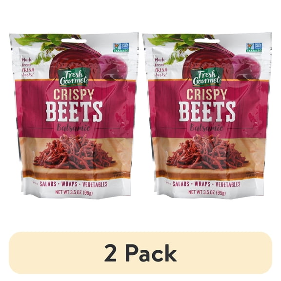 (2 pack) Fresh Gourmet Crispy Balsamic Beet Salad Toppings, 3.5 oz