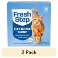 thumbnail image 1 of (2 pack) Fresh Step Extreme Clumping Multi Cat Clumping Litter with Febreze Freshness, Mountain Spring Scent, 14 lb, 1 of 20