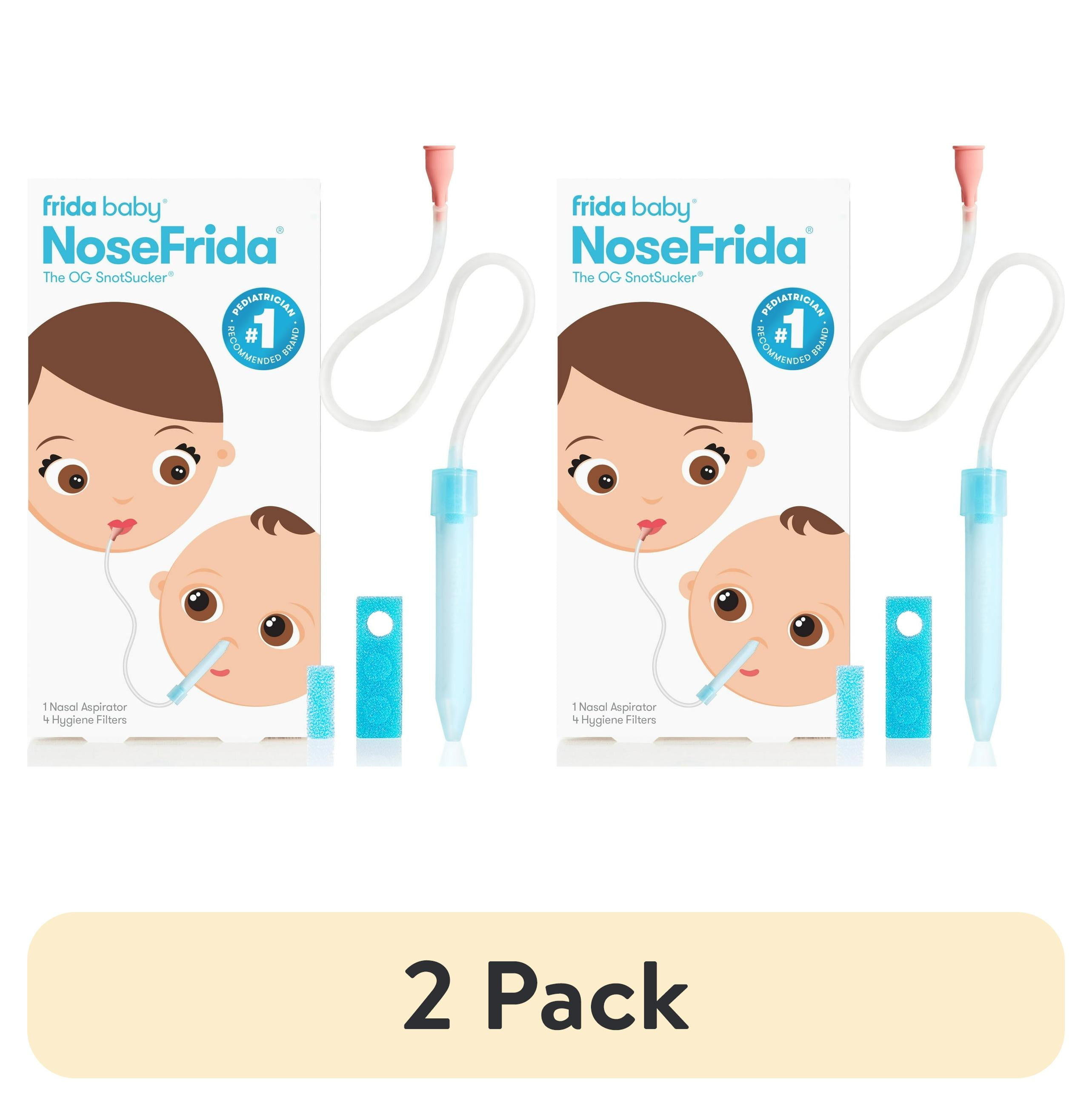 (2 pack) Frida Baby Nose Frida Snot Sucker Nasal Aspirator for Baby Nasal Congestion