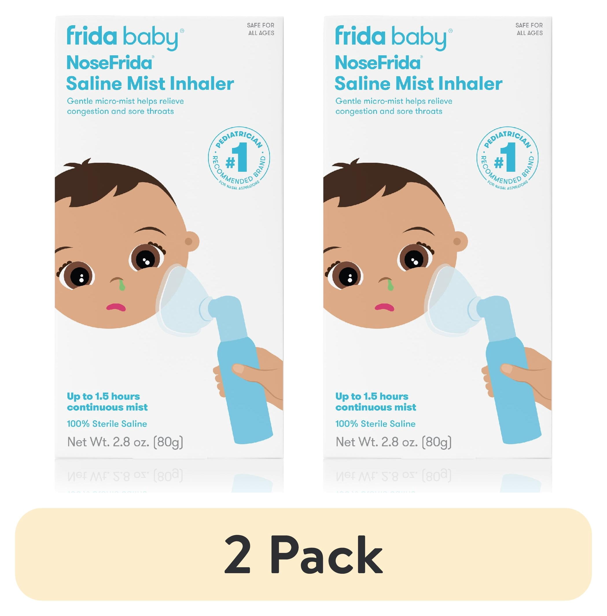 (2 pack) Frida Baby NoseFrida Saline Mist Nasal Inhaler, Allergy Relief ...