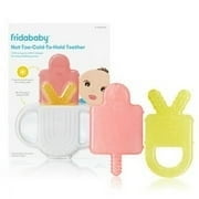 2 pack Frida Baby Not-Too-Cold-to-Hold Teether Toy for Infant Sore Gum Relief, 3 Pieces