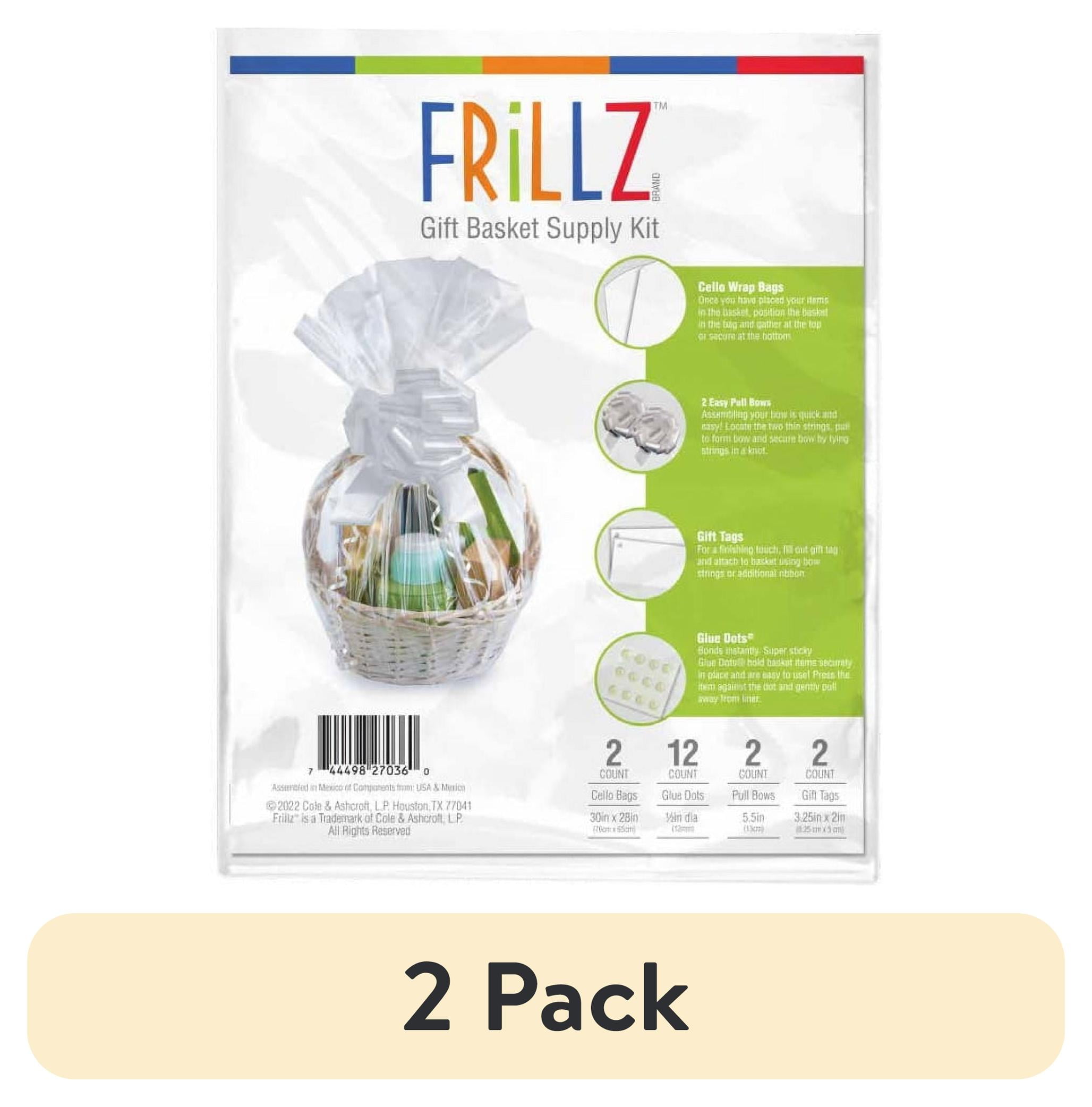 (2 pack) Create a Basket Essentials White Gift Basket Supply Kit, 1 Each
