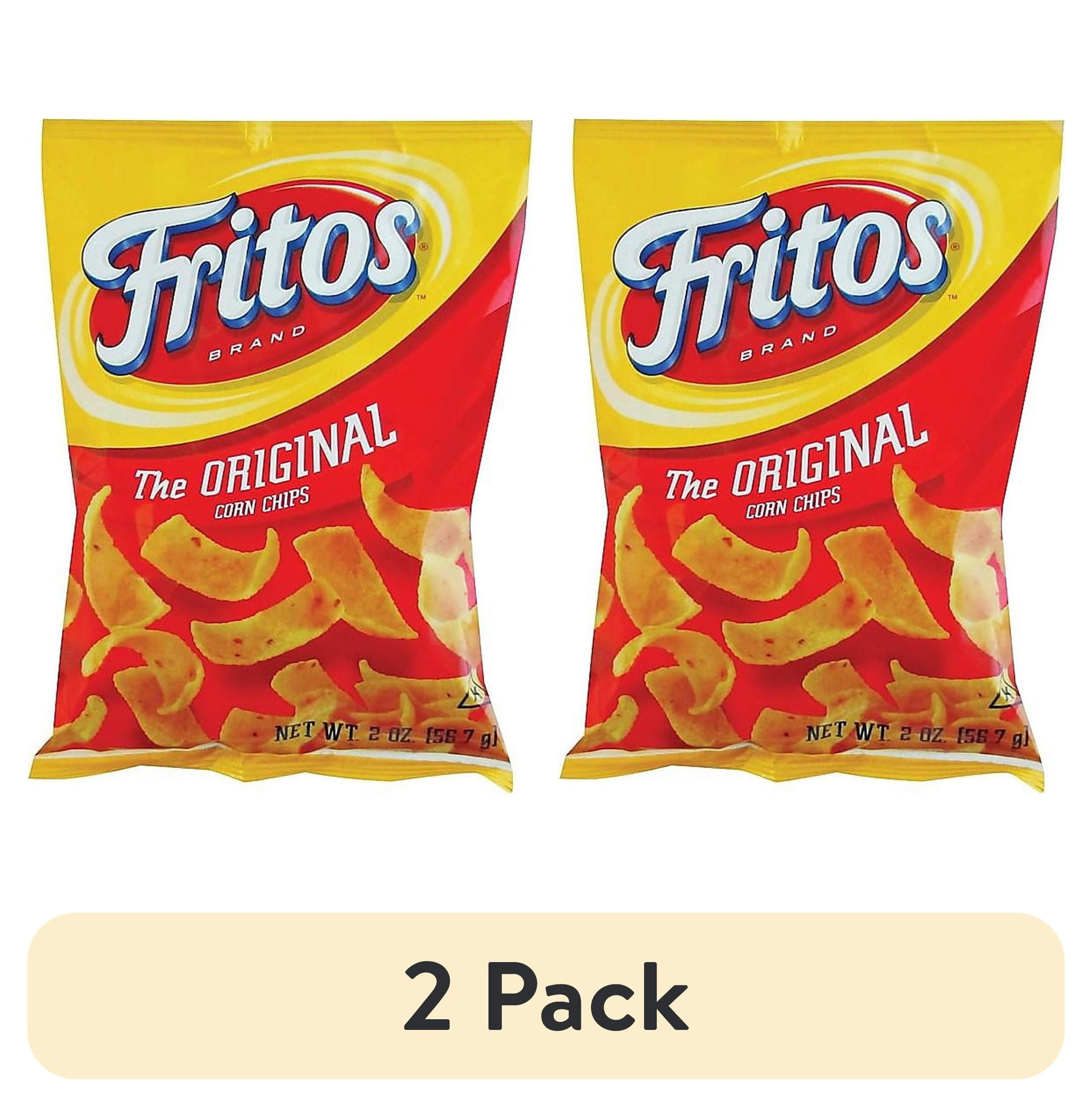 (2 pack) Fritos Original Corn Chips, 2 oz, 64 count - Walmart.com