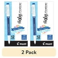 thumbnail image 1 of (2 pack) Pilot FriXion Erasable Stick Marker Pen 0.6 mm Blue Ink/Barrel Dozen 11467, 1 of 9