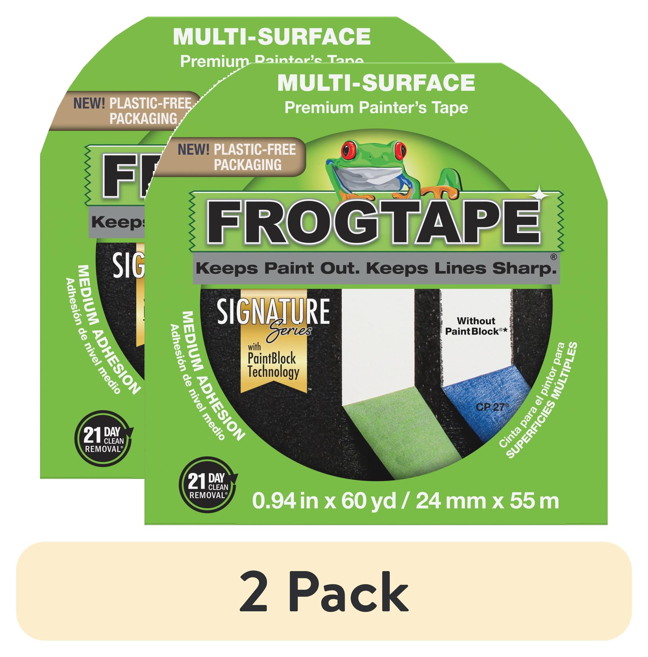 (2 pack) FrogTape 0.94 in. x 60 yd. Green Multi-Surface Painter's Tape