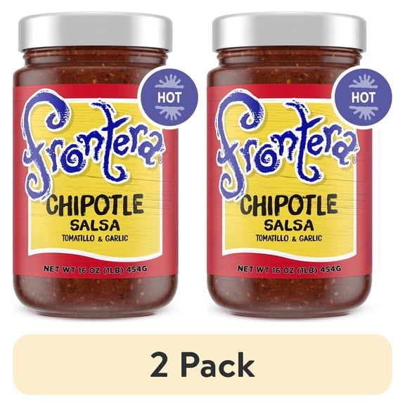 (2 pack) Frontera Chipotle Hot Salsa, 16 oz