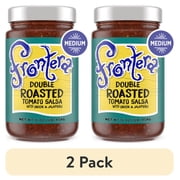 (2 pack) Frontera Double Roasted Tomato Medium Salsa, 16 oz