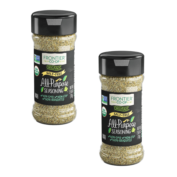 (2 pack) Frontier Co-op Organic Salt-Free All-Purpose Seasoning 2.5 oz.