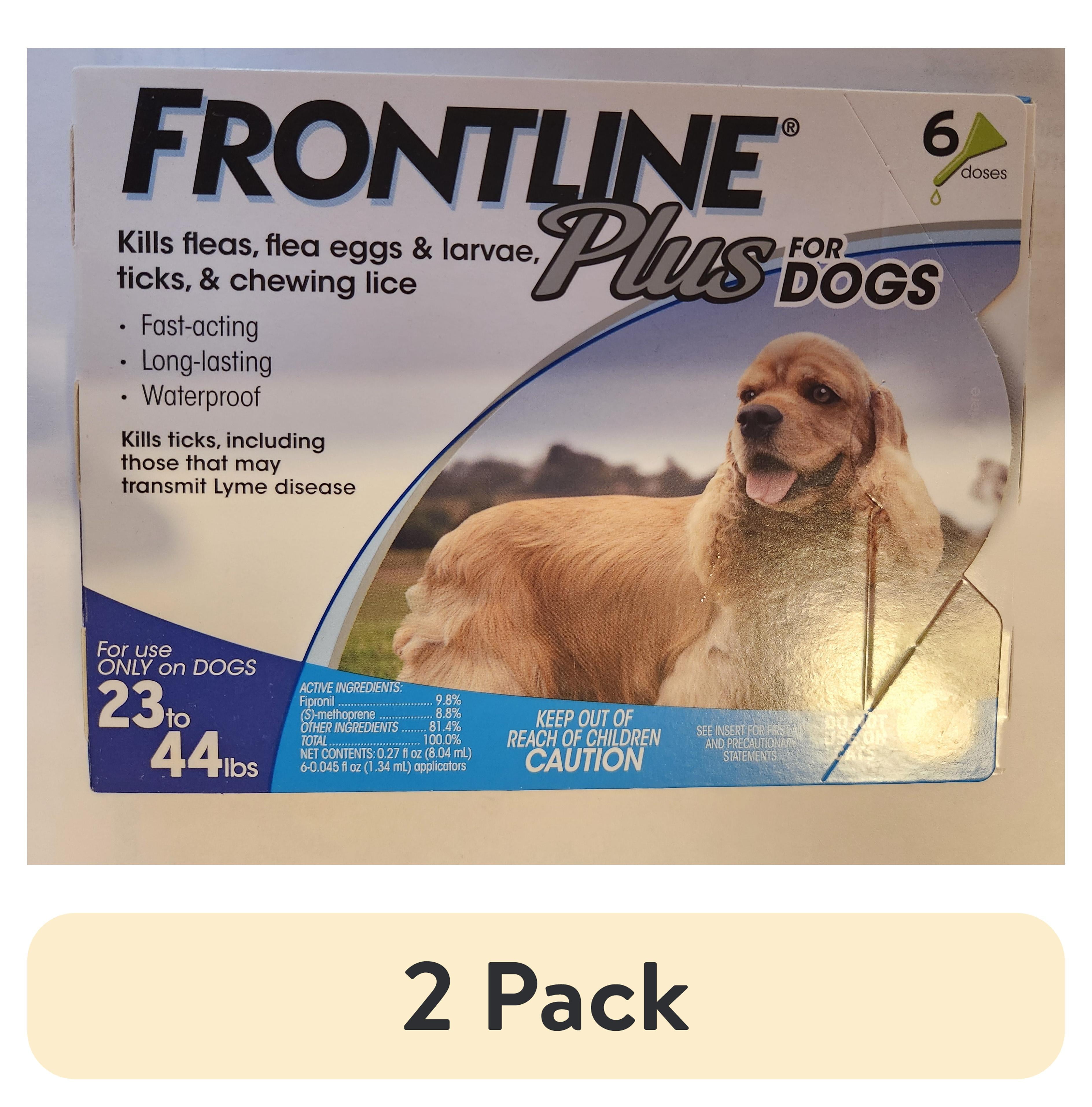 Frontline Plus, Medium Dogs 23-44 lbs, Doses, Kills Fleas, Ticks
