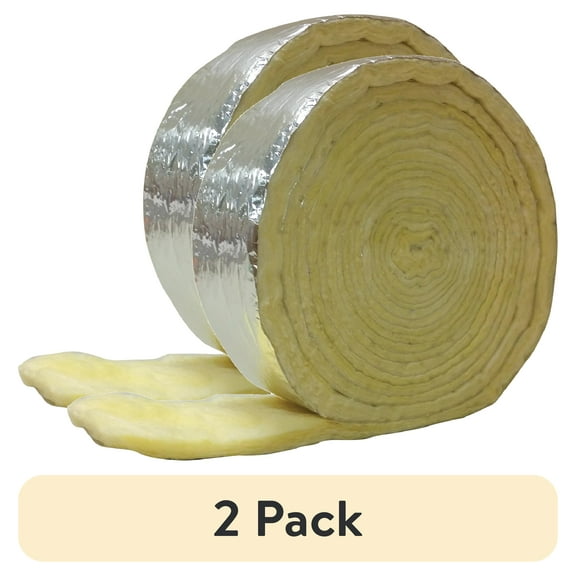 (2 pack) Frost King® SP42XA Foil Backed Fiberglass Pipe Wrap 3" Wide x 1" Thick x 25' Long