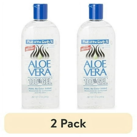 (2 pack) Fruit of the Earth Aloe Vera Moisturizing Gel, Unscented 12 oz.