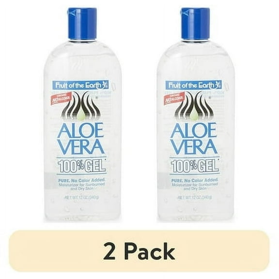 (2 pack) Fruit of the Earth Aloe Vera Moisturizing Gel, Unscented 12 oz.