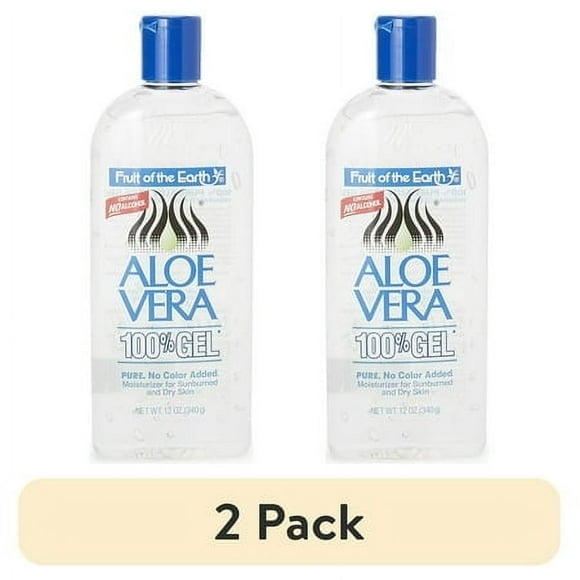 (2 pack) Fruit of the Earth Aloe Vera Moisturizing Gel, Unscented 12 oz.