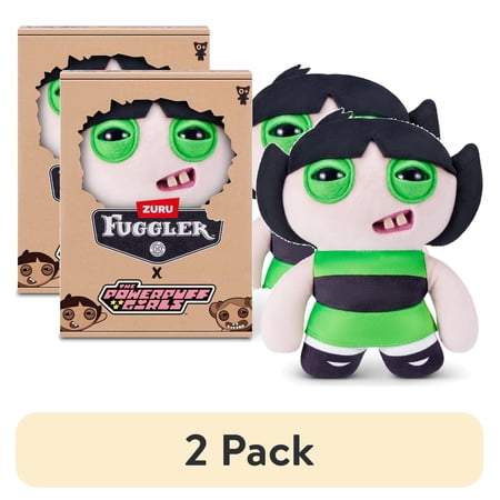 (2 pack) (2 pack) Fuggler Power Puff Girls 9-Inch Licensed (Buttercup) by ZURU - Ugly Monster Plush Toy for All Ages
