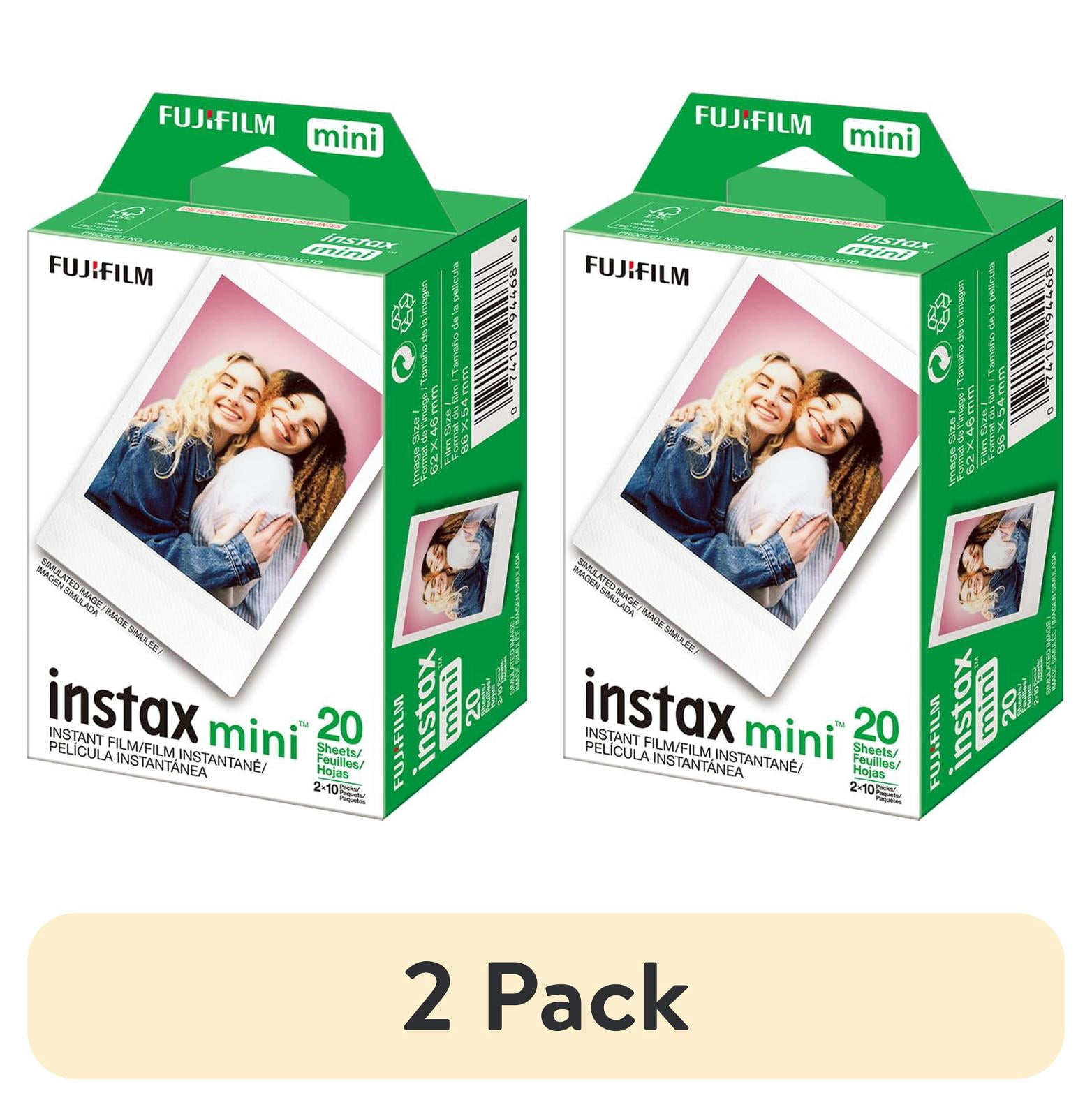 Fujifilm Instax Mini Twin Film Pack (20 Sheets) With Hexagon Photo