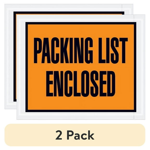 (2 pack) Full Face Document Envelope