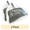 thumbnail image 1 of (2 pack) Fulton Heavy Duty Galvanized Steel Dustpan - Silver, 1 of 3