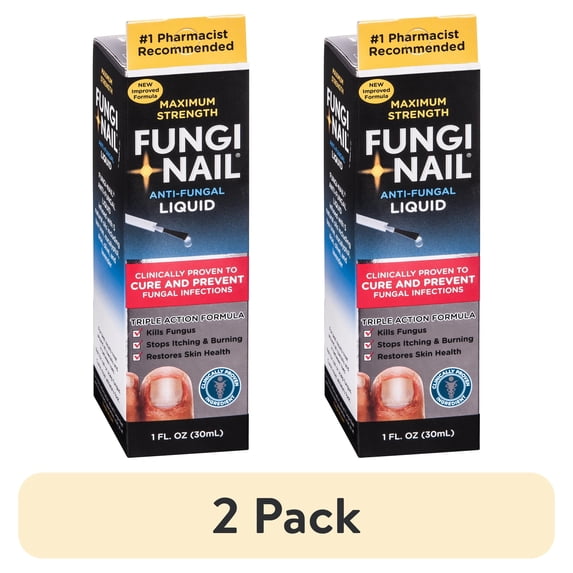 (2 pack) Fungi Nail Solution, Anti-Fungal Liquid, Tolnaftate 0.01%, 1 oz