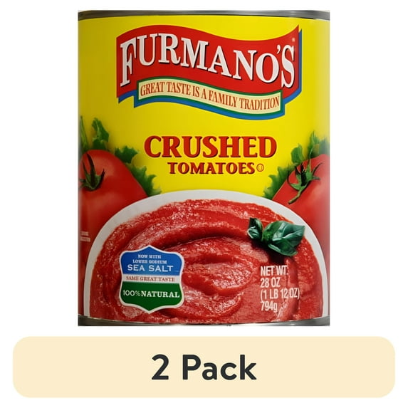 (2 pack) Furmano's Crushed Tomatoes, 28oz, Can