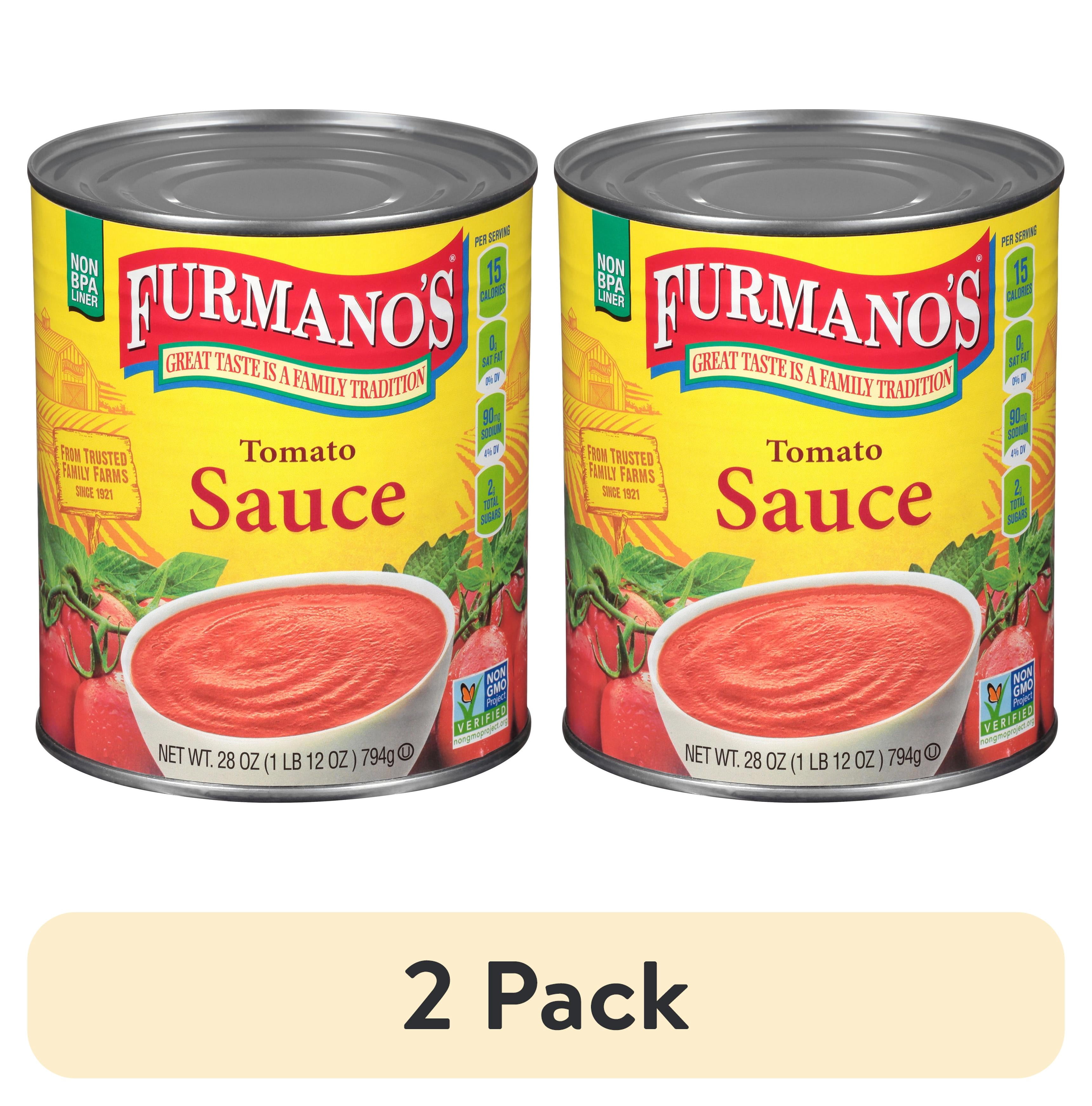 (2 pack) Furmano's Tomato Sauce, 28oz, Can