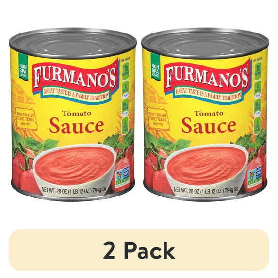 (2 pack) Furmano's Tomato Sauce, 28oz, Can