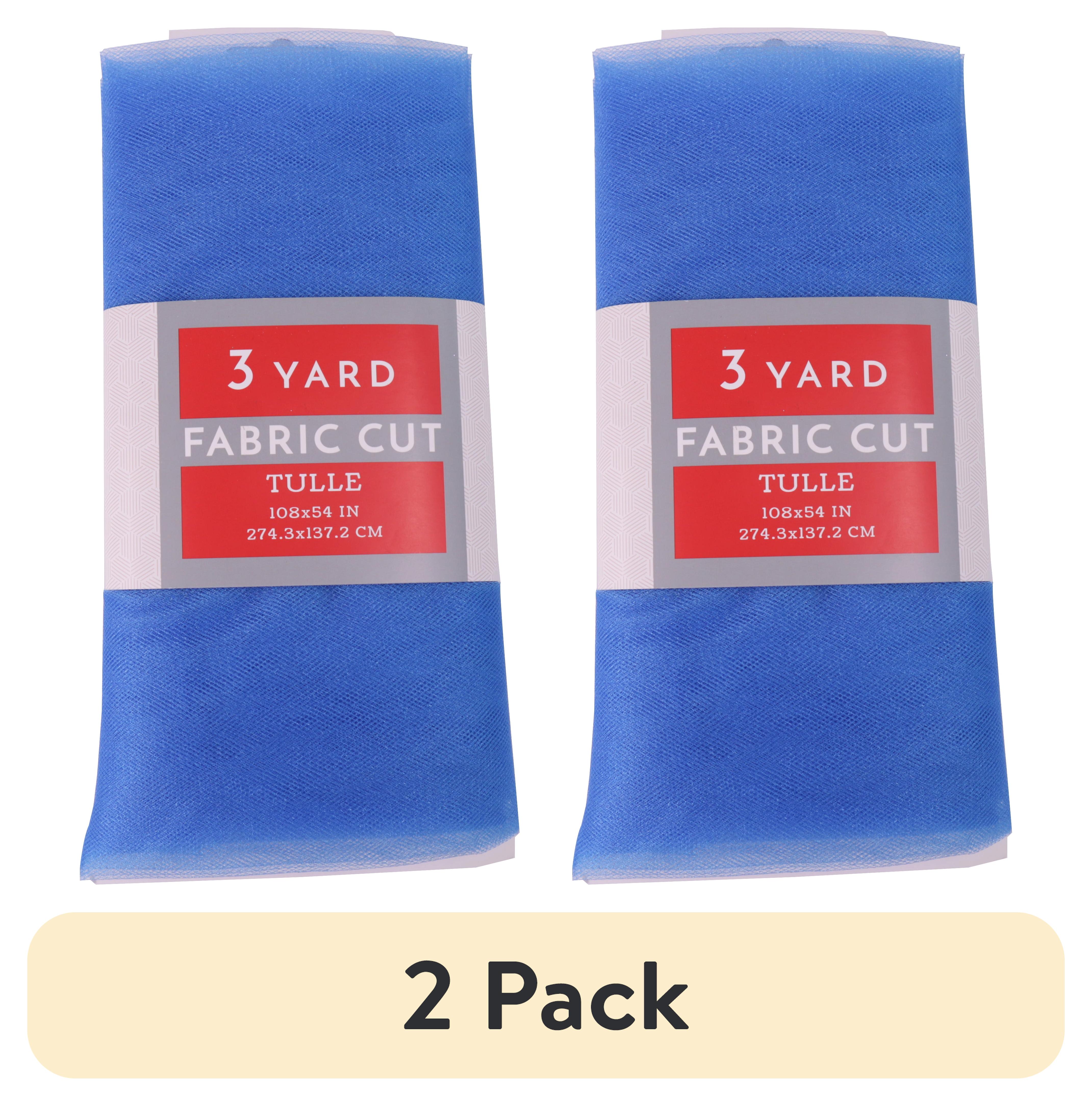 (2 pack) 3 Yard Cut Sparkle Tulle Fabric, Teal, 54" Wide for Apparel & Crafting, by Fuzhou
