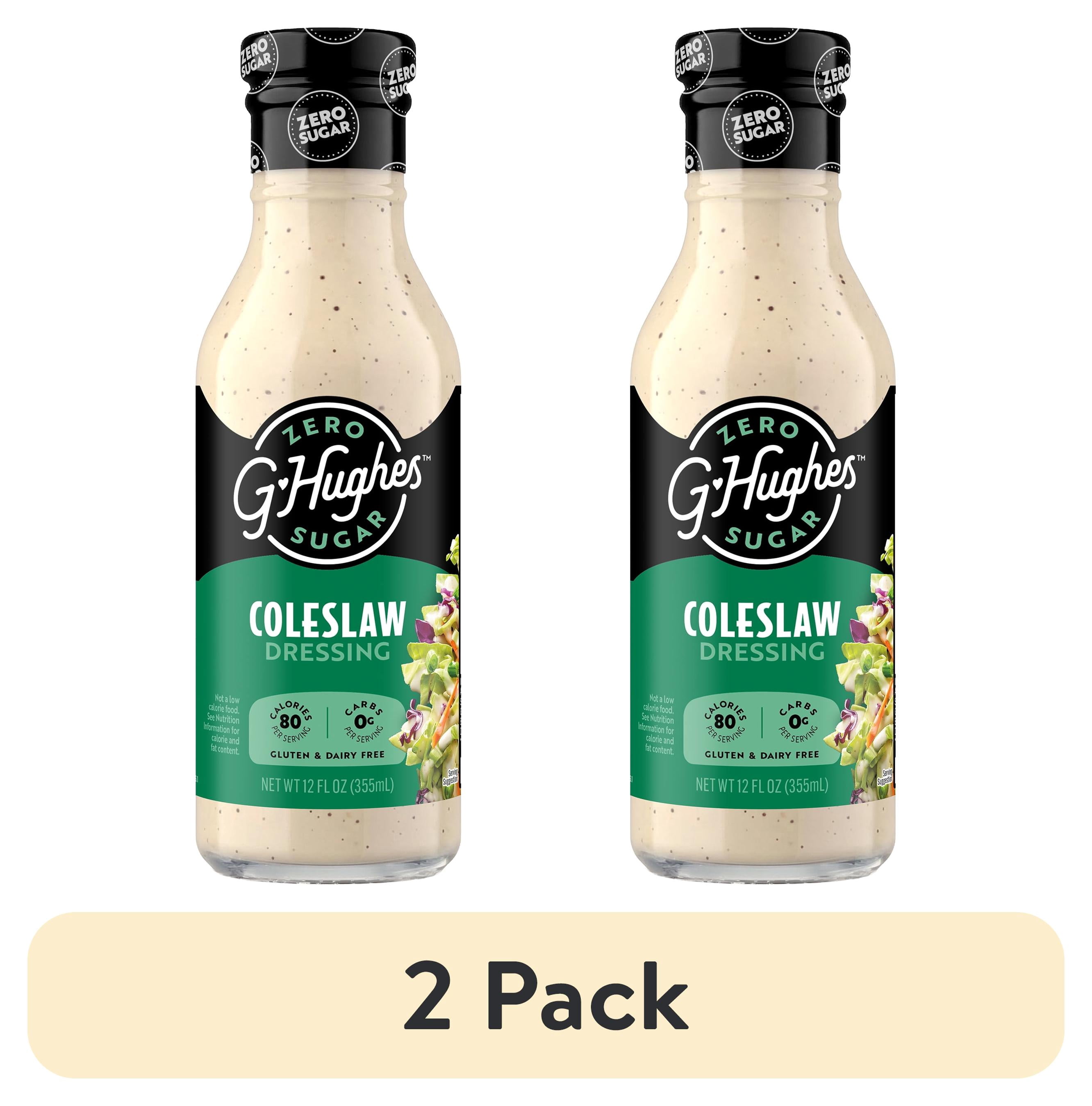 (2 pack) G Hughes Sugar Free Coleslaw Dressing, 12 fl oz